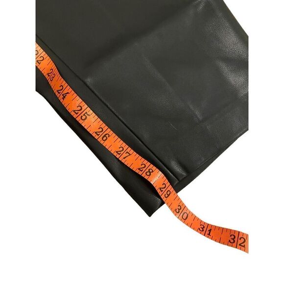 Nwt DKNY Pleather High Waisted Pants Gothic Motorcycle Punk Grunge - Picture 11 of 14